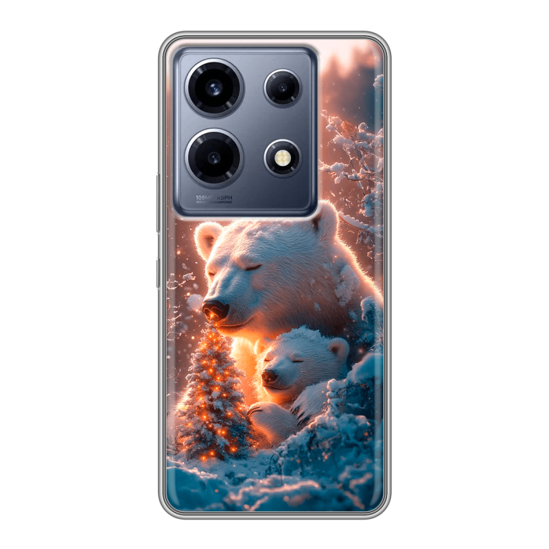 Силиконовый чехол на Infinix Note 30 VIP с принтом Новый год Силиконовый чехол на Infinix Note 30 VIP с принтом Новый год