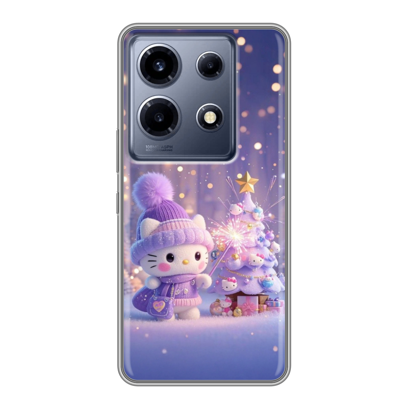 Силиконовый чехол на Infinix Note 30 VIP с принтом Новый год Силиконовый чехол на Infinix Note 30 VIP с принтом Новый год