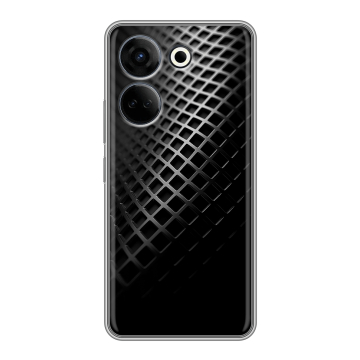 Силиконовый чехол на Tecno Camon 20 с принтом Текстура металла Силиконовый чехол на Tecno Camon 20 с принтом Текстура металла