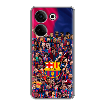 Силиконовый чехол на Tecno Camon 20 с принтом Барселона Barcelona Силиконовый чехол на Tecno Camon 20 с принтом Барселона Barcelona