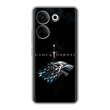 Силиконовый чехол на Tecno Camon 20 с принтом Игра Престолов Game Thrones