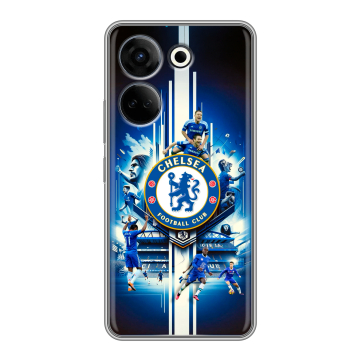 Силиконовый чехол на Tecno Camon 20 с принтом Chelsea Челси