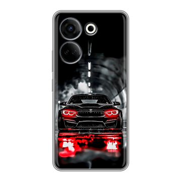 Силиконовый чехол на Tecno Camon 20 с принтом BMW БМВ Силиконовый чехол на Tecno Camon 20 с принтом BMW БМВ