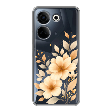 Силиконовый чехол на Tecno Camon 20 с принтом для девушки