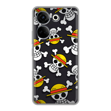 Силиконовый чехол на Tecno Camon 20 с принтом One Piece Ван Пис