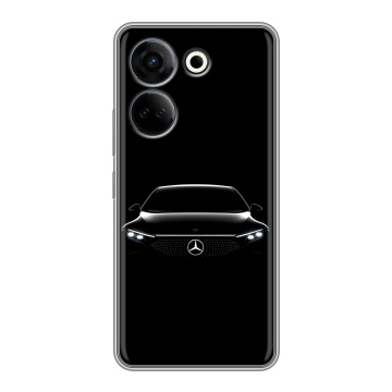 Силиконовый чехол на Tecno Camon 20 с принтом Mercedes Мерседес Силиконовый чехол на Tecno Camon 20 с принтом Mercedes Мерседес