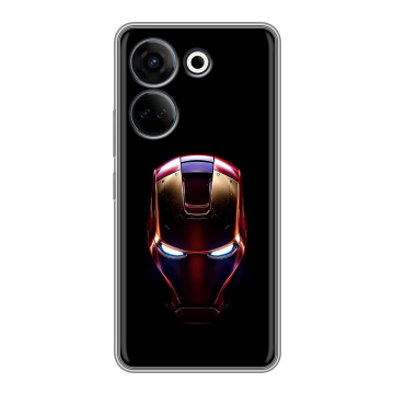 Силиконовый чехол на Tecno Camon 20 с принтом IronMan Железный человек Силиконовый чехол на Tecno Camon 20 с принтом IronMan Железный человек