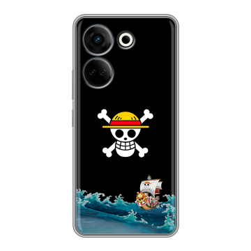 Силиконовый чехол на Tecno Camon 20 с принтом One Piece Ван Пис Силиконовый чехол на Tecno Camon 20 с принтом One Piece Ван Пис