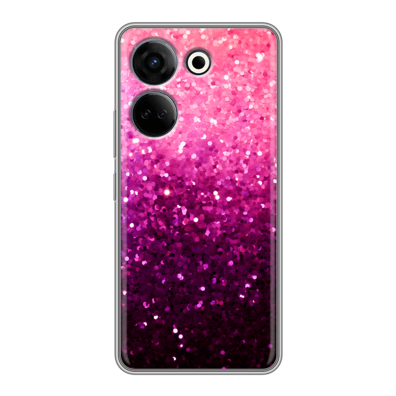 Силиконовый чехол на Tecno Camon 20 с принтом Блестки Силиконовый чехол на Tecno Camon 20 с принтом Блестки