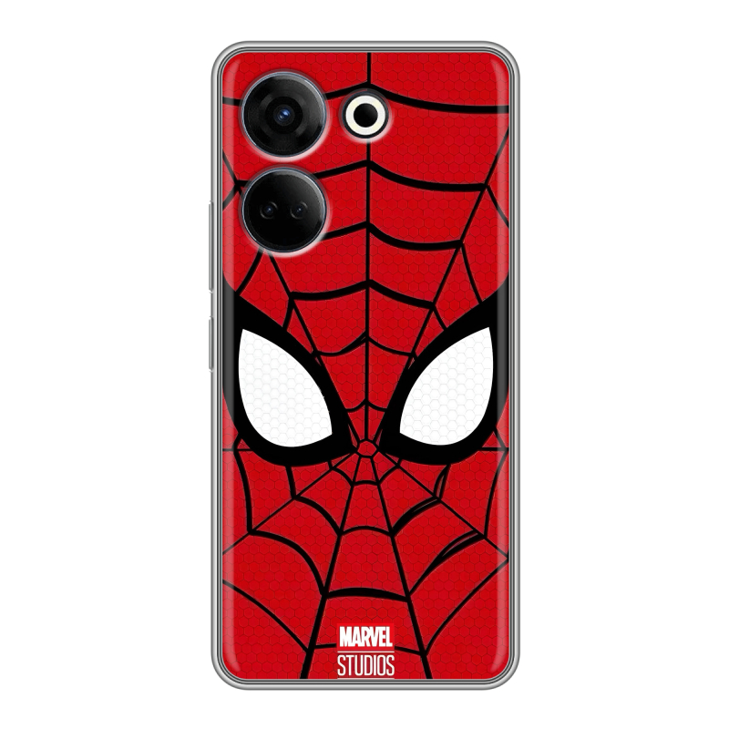 Силиконовый чехол на Tecno Camon 20 с принтом человек паук spiderman Силиконовый чехол на Tecno Camon 20 с принтом человек паук spiderman