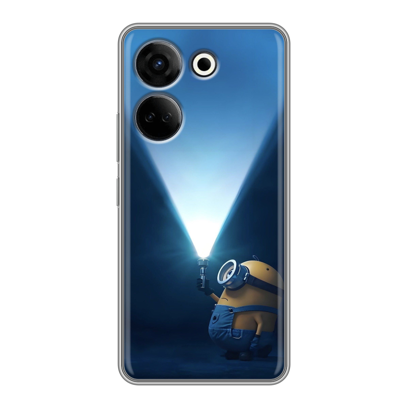Силиконовый чехол на Tecno Camon 20 с принтом Миньоны Силиконовый чехол на Tecno Camon 20 с принтом Миньоны