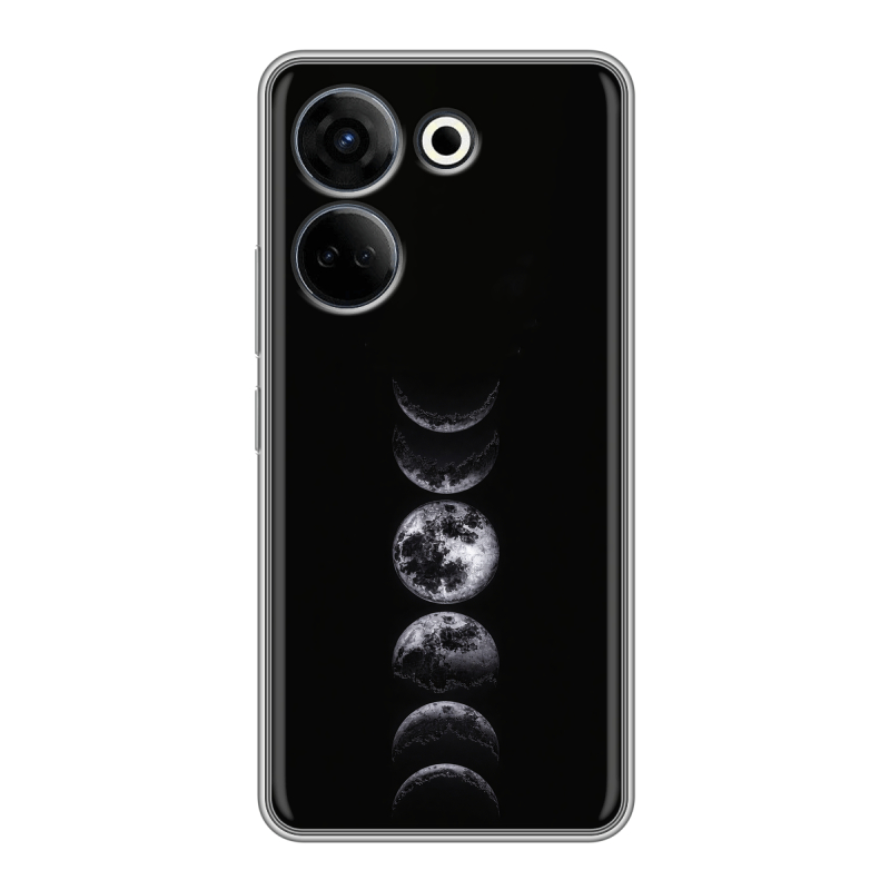 Силиконовый противоударный чехол на Tecno Camon 20 с принтом женский Силиконовый противоударный чехол на Tecno Camon 20 с принтом женский