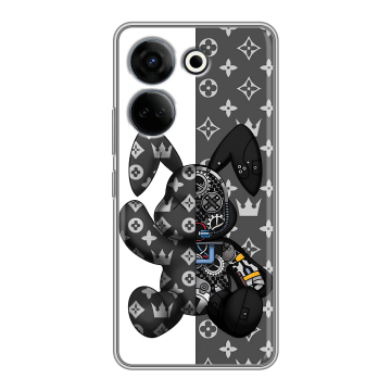 Силиконовый чехол на Tecno Camon 20 Pro 4G с принтом Луи робот