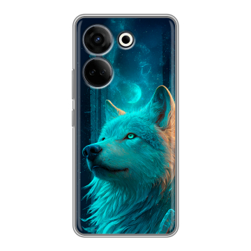 Силиконовый чехол на Tecno Camon 20 Pro 4G с принтом бабочки саккура Силиконовый чехол на Tecno Camon 20 Pro 4G с принтом бабочки саккура