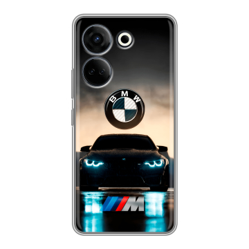 Силиконовый чехол на Tecno Camon 20 Pro 4G с принтом БМВ BMW Силиконовый чехол на Tecno Camon 20 Pro 4G с принтом БМВ BMW