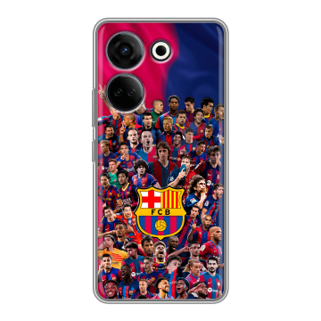 Силиконовый чехол на Tecno Camon 20 Pro 4G с принтом Барселона Barcelona Силиконовый чехол на Tecno Camon 20 Pro 4G с принтом Барселона Barcelona