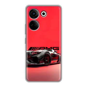 Силиконовый чехол на Tecno Camon 20 Pro 4G с принтом Мерседес Mercedes AMG Силиконовый чехол на Tecno Camon 20 Pro 4G с принтом Мерседес Mercedes AMG