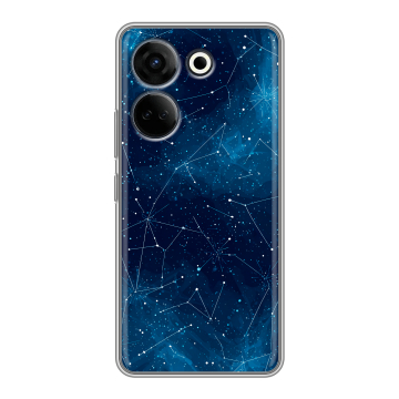 Силиконовый чехол на Tecno Camon 20 Pro 4G с принтом Космос звезды Силиконовый чехол на Tecno Camon 20 Pro 4G с принтом Космос звезды