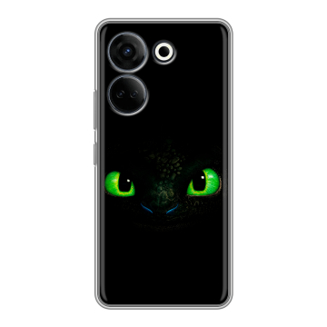 Силиконовый чехол на Tecno Camon 20 Pro 4G с принтом Как приручить дракона
