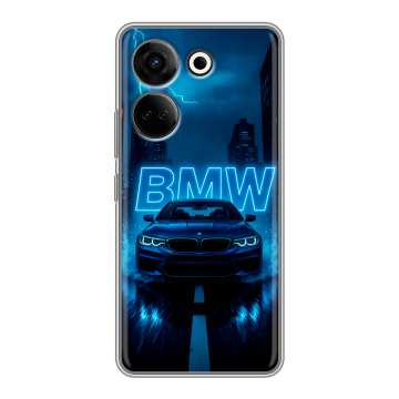 Силиконовый чехол на Tecno Camon 20 Pro 4G с принтом BMW БМВ