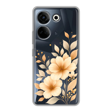 Силиконовый чехол на Tecno Camon 20 Pro 4G с принтом для девушки