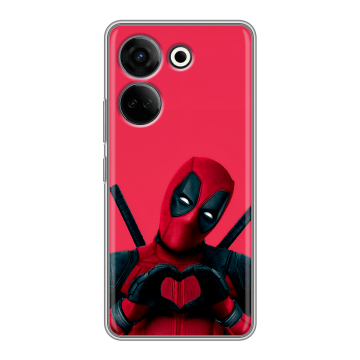 Силиконовый чехол на Tecno Camon 20 Pro 4G с принтом Дедпул Deadpool Силиконовый чехол на Tecno Camon 20 Pro 4G с принтом Дедпул Deadpool