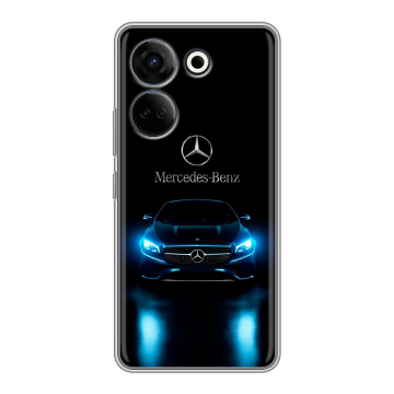 Силиконовый чехол на Tecno Camon 20 Pro 4G с принтом Mercedes Мерседес Силиконовый чехол на Tecno Camon 20 Pro 4G с принтом Mercedes Мерседес