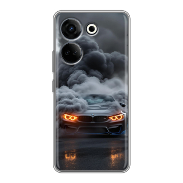Силиконовый чехол на Tecno Camon 20 Pro 4G с принтом BMW БМВ Силиконовый чехол на Tecno Camon 20 Pro 4G с принтом BMW БМВ