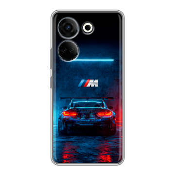 Силиконовый чехол на Tecno Camon 20 Pro 4G с принтом BMW БМВ