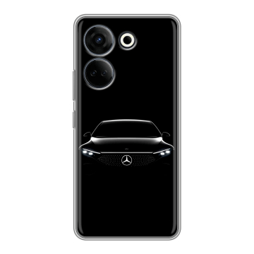 Силиконовый чехол на Tecno Camon 20 Pro 4G с принтом Mercedes Мерседес