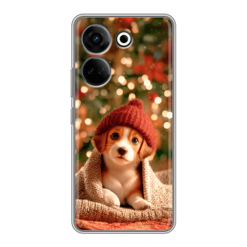 Силиконовый чехол на Tecno Camon 20 Pro 4G с принтом Новый год Силиконовый чехол на Tecno Camon 20 Pro 4G с принтом Новый год