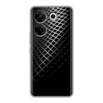 Силиконовый чехол на Tecno Camon 20 Pro 5G с принтом Текстура металла