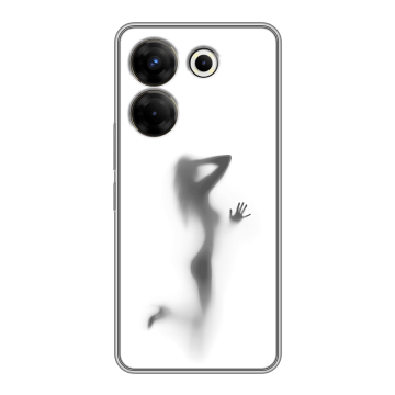Силиконовый чехол на Tecno Camon 20 Pro 5G с принтом Силуэт Силиконовый чехол на Tecno Camon 20 Pro 5G с принтом Силуэт