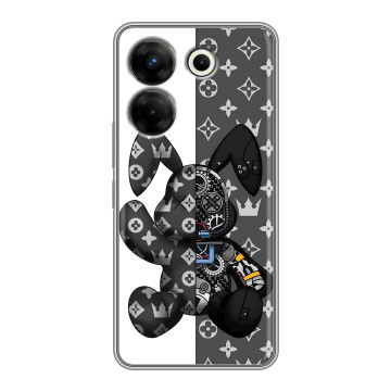 Силиконовый чехол на Tecno Camon 20 Pro 5G с принтом Луи робот