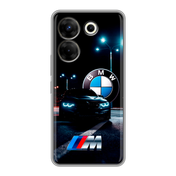 Силиконовый чехол на Tecno Camon 20 Pro 5G с принтом БМВ BMW
