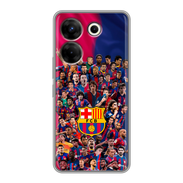 Силиконовый чехол на Tecno Camon 20 Pro 5G с принтом Барселона Barcelona Силиконовый чехол на Tecno Camon 20 Pro 5G с принтом Барселона Barcelona