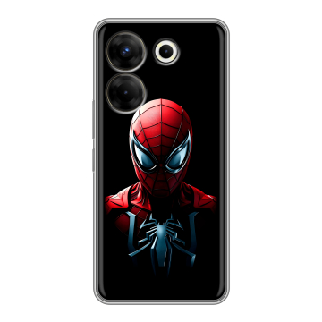 Силиконовый чехол на Tecno Camon 20 Pro 5G с принтом Spiderman Человек паук Силиконовый чехол на Tecno Camon 20 Pro 5G с принтом Spiderman Человек паук