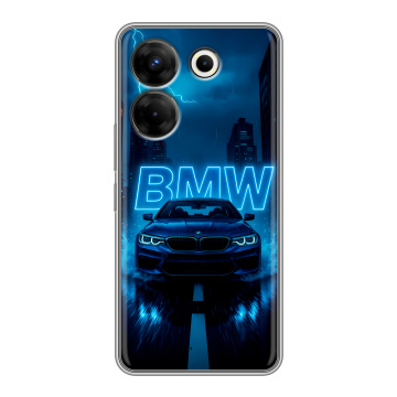 Силиконовый чехол на Tecno Camon 20 Pro 5G с принтом BMW БМВ