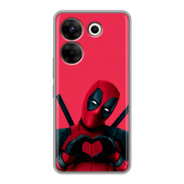 Силиконовый чехол на Tecno Camon 20 Pro 5G с принтом Дедпул Deadpool Силиконовый чехол на Tecno Camon 20 Pro 5G с принтом Дедпул Deadpool
