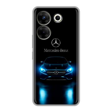 Силиконовый чехол на Tecno Camon 20 Pro 5G с принтом Mercedes Мерседес Силиконовый чехол на Tecno Camon 20 Pro 5G с принтом Mercedes Мерседес