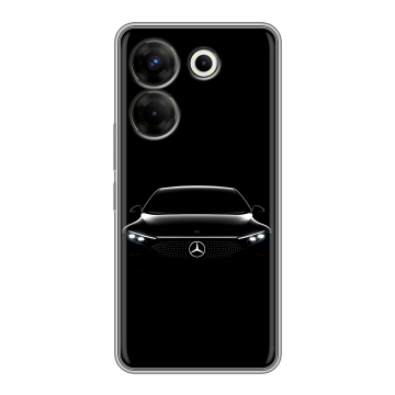 Силиконовый чехол на Tecno Camon 20 Pro 5G с принтом Mercedes Мерседес