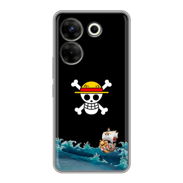 Силиконовый чехол на Tecno Camon 20 Pro 5G с принтом One Piece Ван Пис