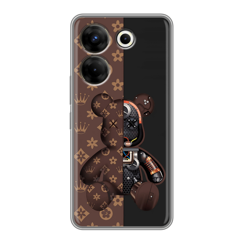 Силиконовый чехол на Tecno Camon 20 Pro 5G с принтом Луи робот Силиконовый чехол на Tecno Camon 20 Pro 5G с принтом Луи робот
