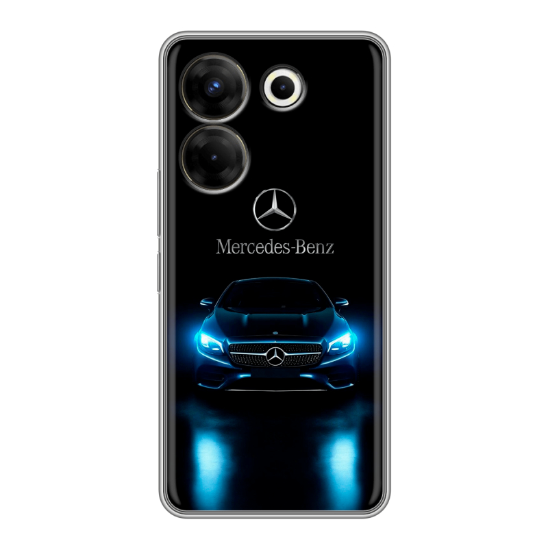 Силиконовый чехол на Tecno Camon 20 Pro 5G с принтом Mercedes Мерседес Силиконовый чехол на Tecno Camon 20 Pro 5G с принтом Mercedes Мерседес