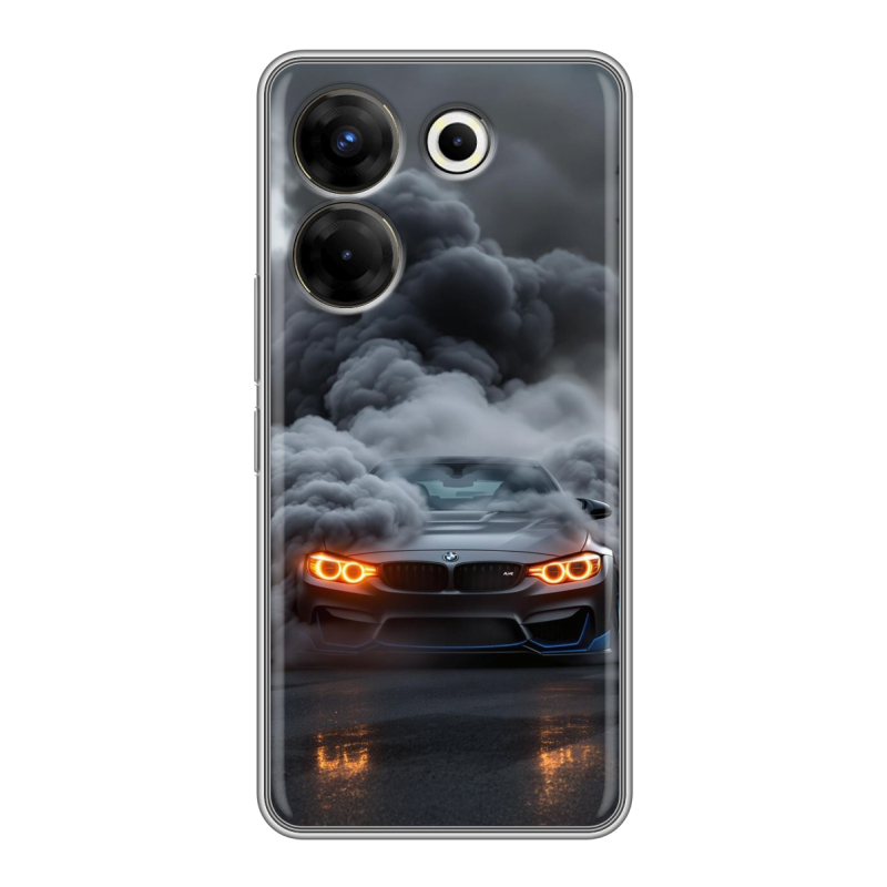 Силиконовый чехол на Tecno Camon 20 Pro 5G с принтом BMW БМВ Силиконовый чехол на Tecno Camon 20 Pro 5G с принтом BMW БМВ