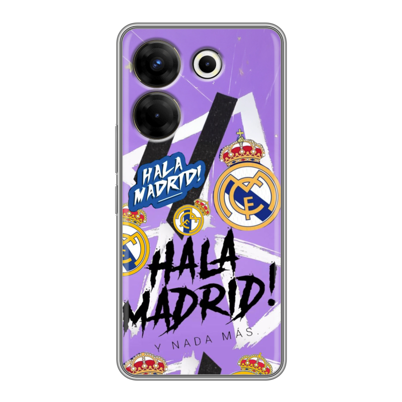 Силиконовый чехол на Tecno Camon 20 Pro 5G с принтом Real Madrid Реал Мадрид Силиконовый чехол на Tecno Camon 20 Pro 5G с принтом Real Madrid Реал Мадрид