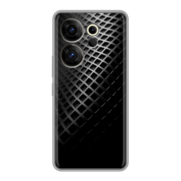 Силиконовый чехол на Tecno Camon 20 Premier с принтом Текстура металла