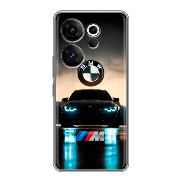 Силиконовый чехол на Tecno Camon 20 Premier с принтом БМВ BMW Силиконовый чехол на Tecno Camon 20 Premier с принтом БМВ BMW