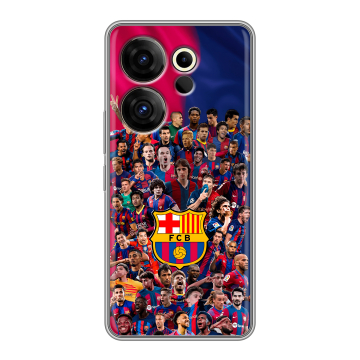 Силиконовый чехол на Tecno Camon 20 Premier с принтом Барселона Barcelona