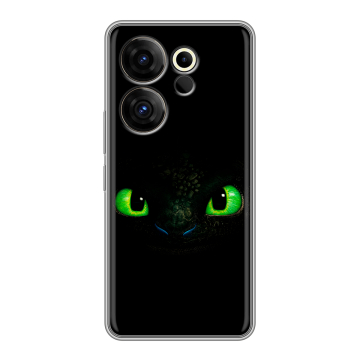 Силиконовый чехол на Tecno Camon 20 Premier с принтом Как приручить дракона